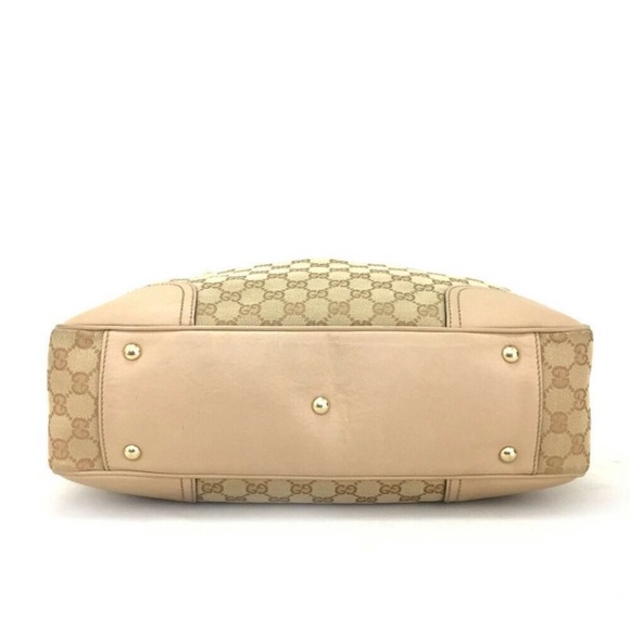 Auth GUCCI GG Logo Pattern Canvas Tote Bag - Picture 5 of 9